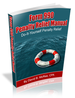 Form 990 Penalty Relief Manual image